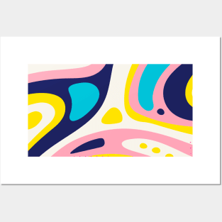 Liquid  Abstract Colors Posters and Art